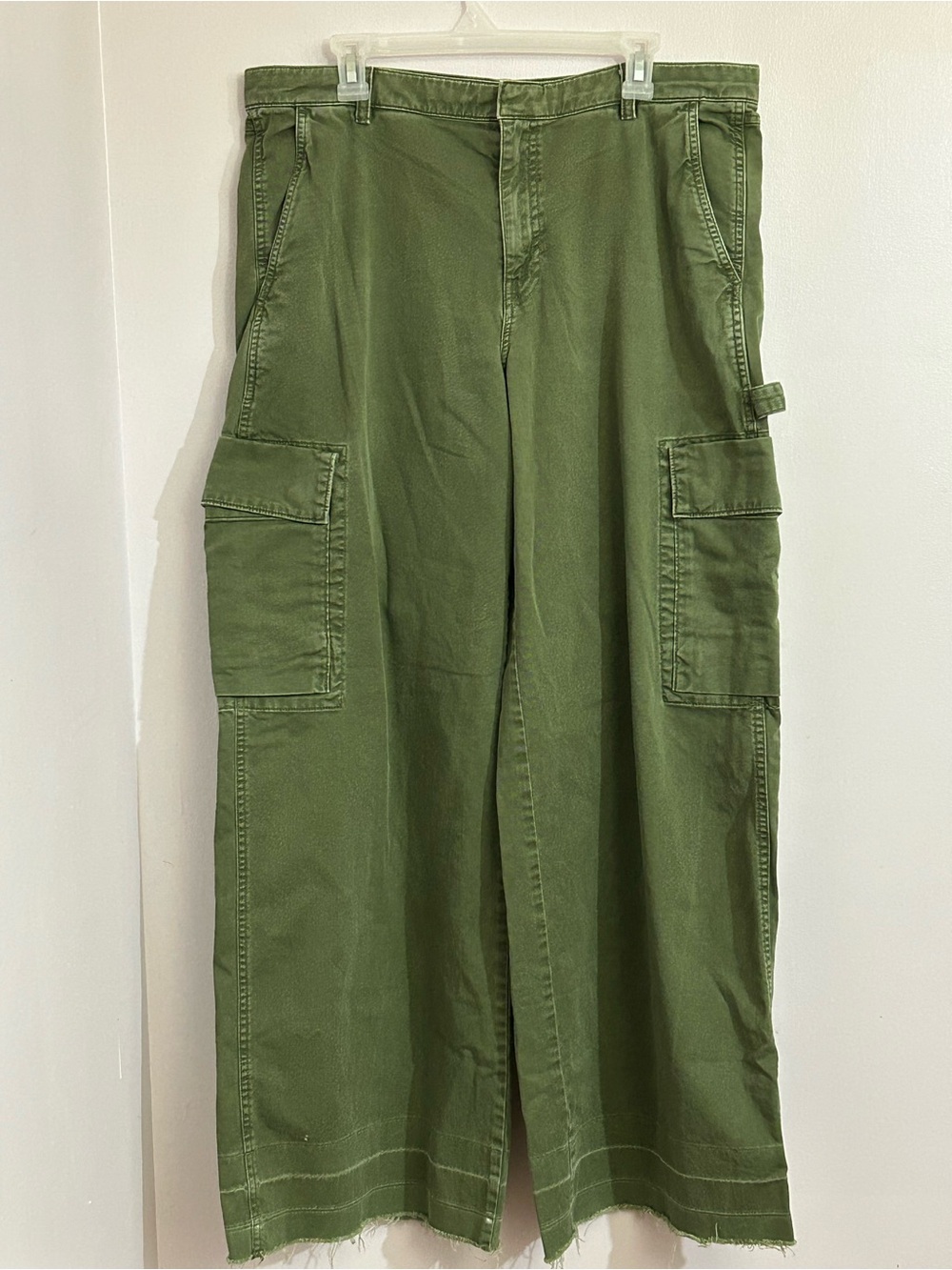 Gap Baggy Cargo Pants Olive Night Size 16